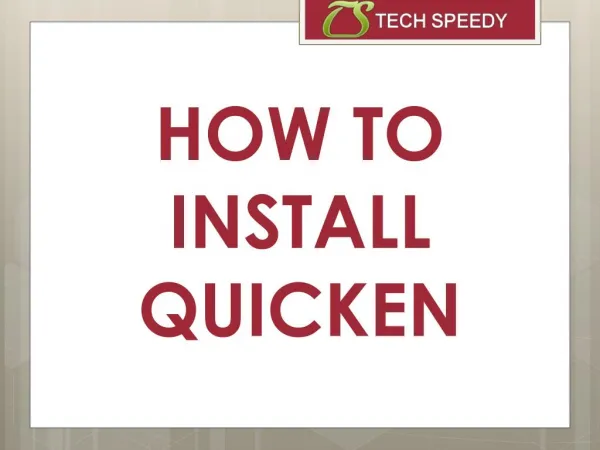 How to Install quicken