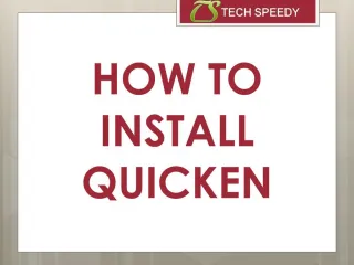 How to Install quicken - slide 1