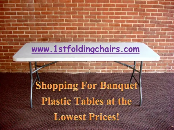 Shopping For Banquet Plastic Tables at the Lowest Prices!