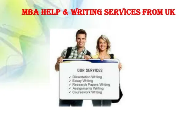 MBA Help & Writing Services from UK