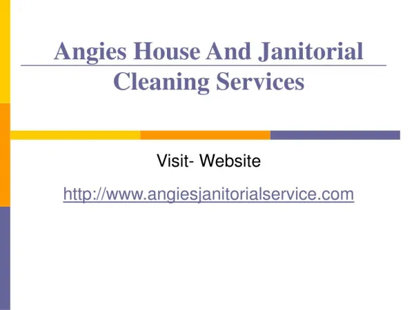 Janitorial Services,Carpet cleaning-Angies Cleaning