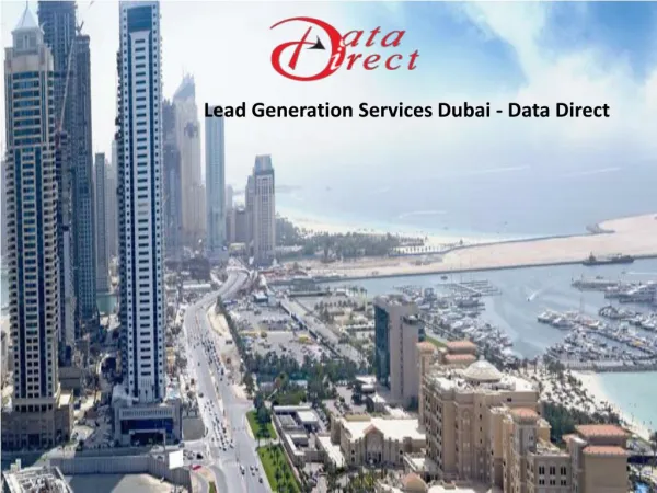 Lead Generation Services Dubai - Data direct
