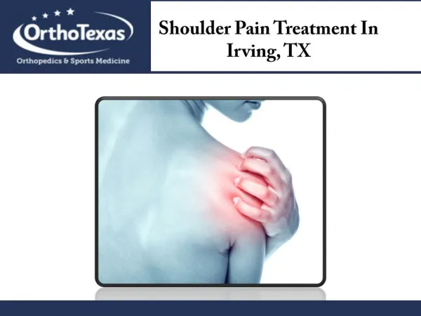 Shoulder Pain Treatment Irving