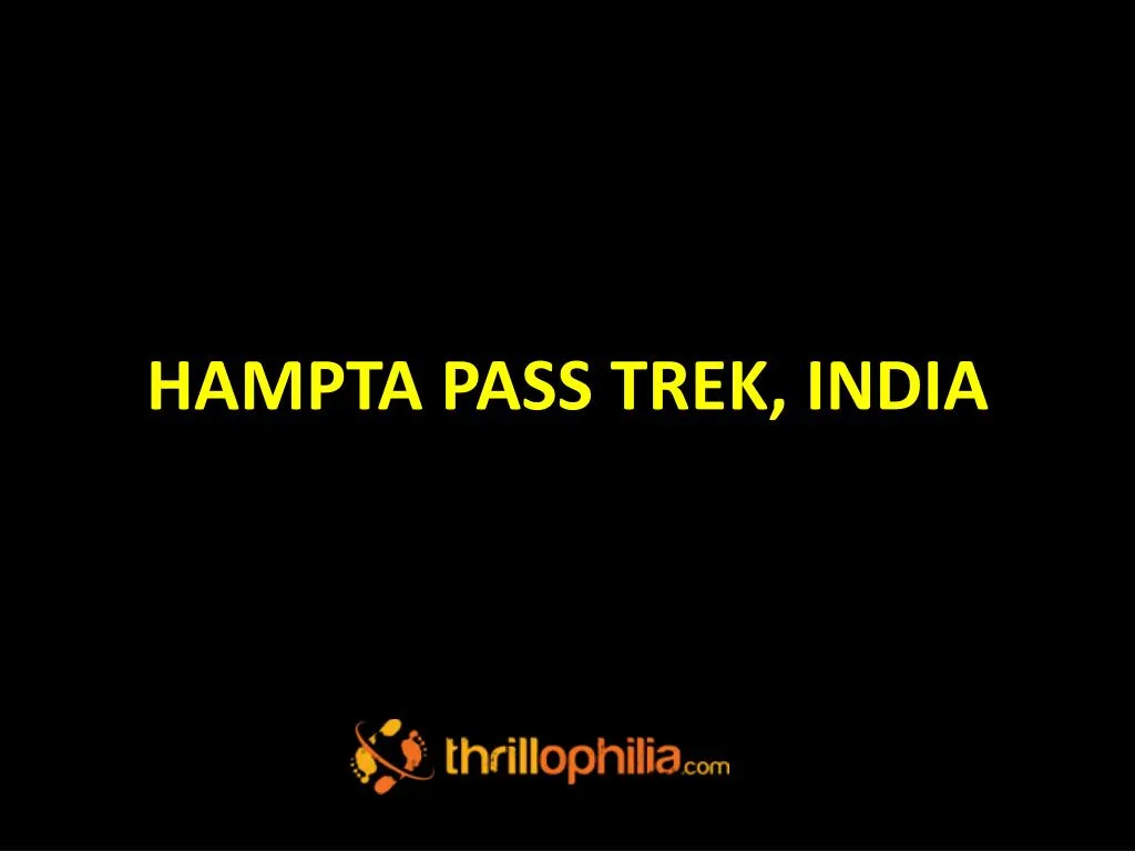 hampta pass trek india
