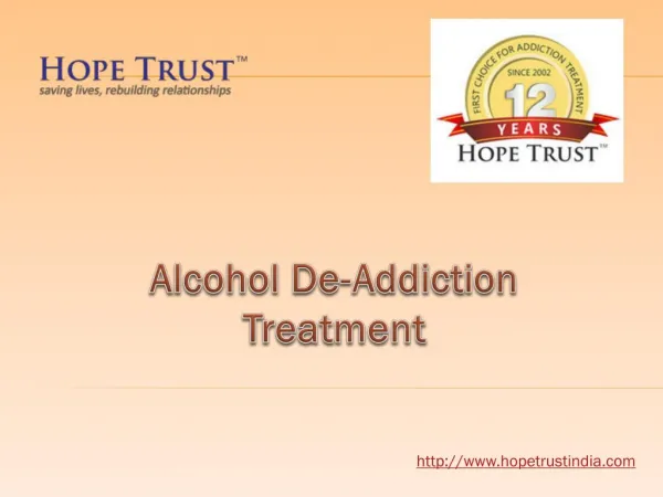 Alcohol De-Addiction Treatment