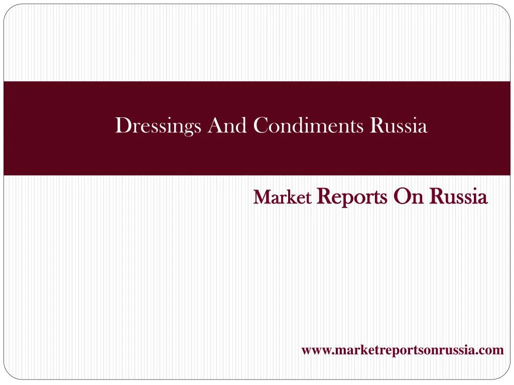 market reports on russia