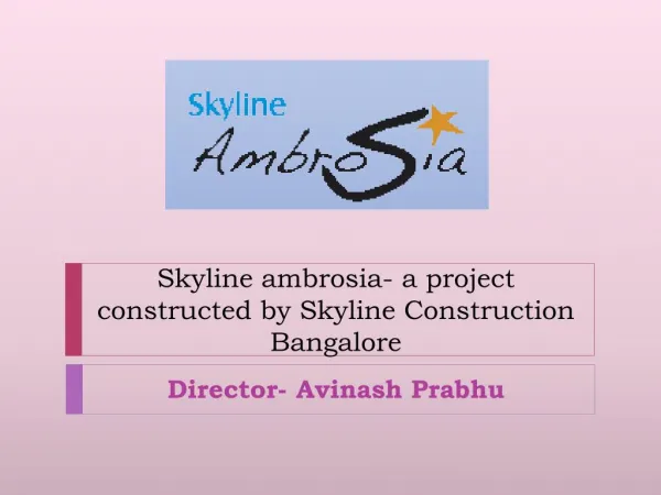 Skyline ambrosia- a project constructed by Skyline Construct