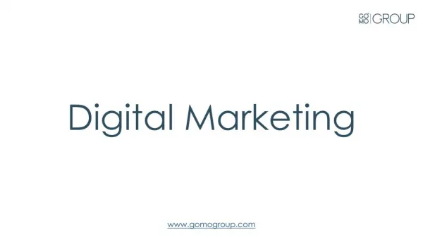 Digital Marketing Techniques by GO MO Group