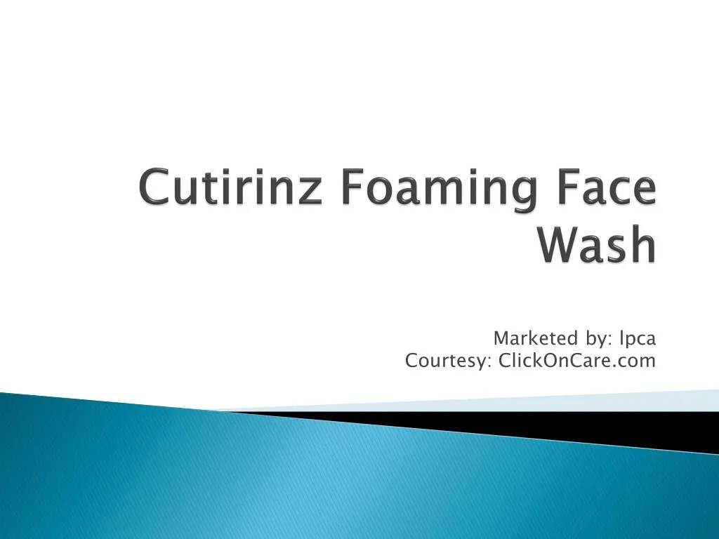 cutirinz foaming face wash