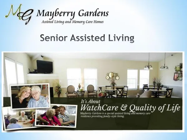 Senior Assisted Living - Mayberrygardens