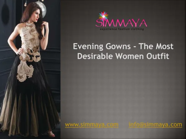 Be the Center Attraction of Party with Designer Evening Gown