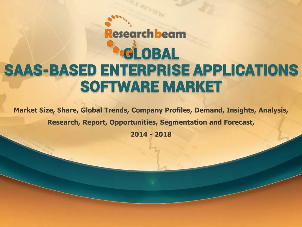 global saas based enterprise applications software market