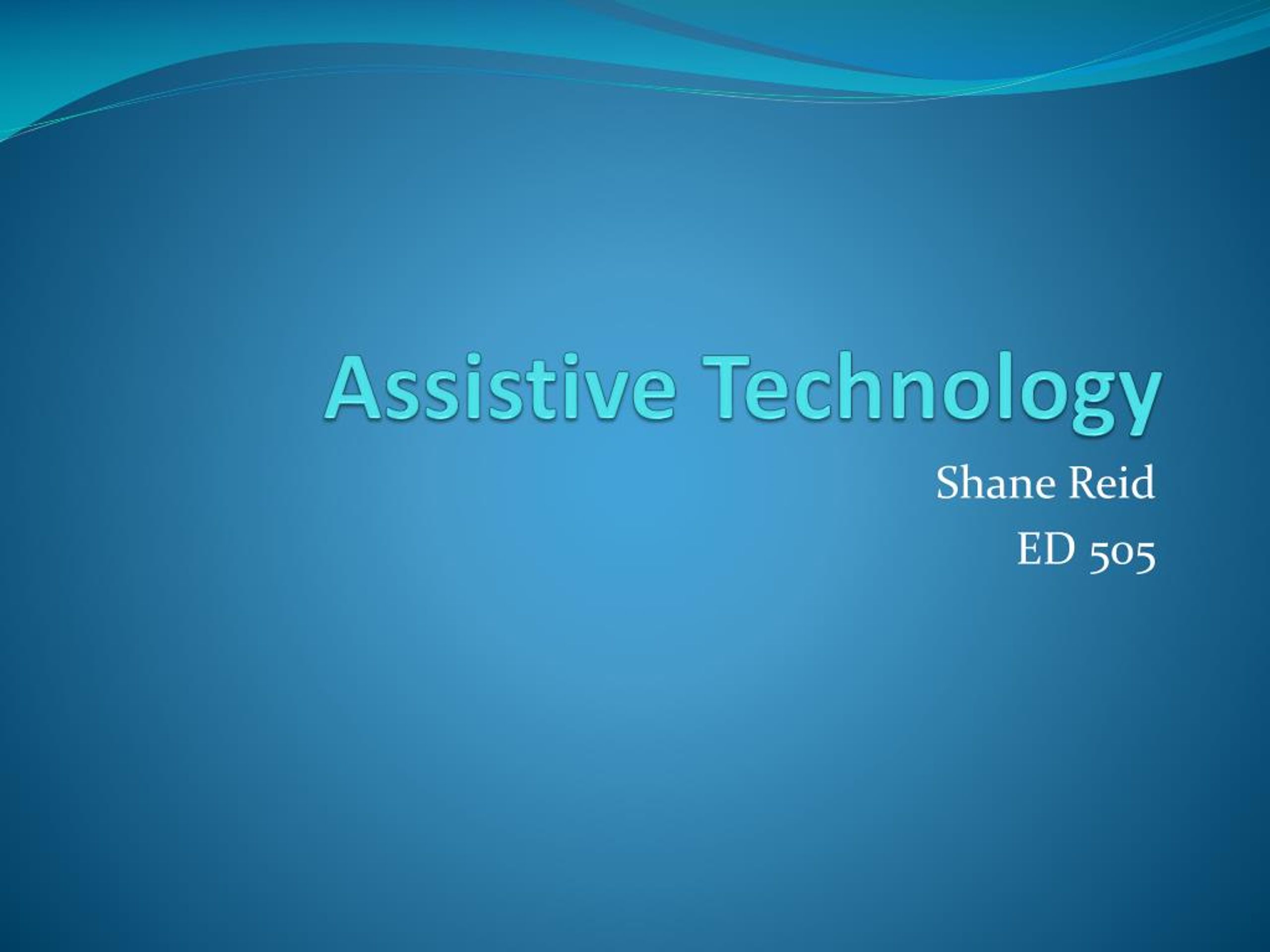 PPT - Assistive Technology PowerPoint Presentation, free download - ID ...