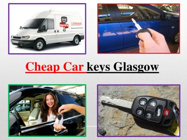 Key cutting glasgow