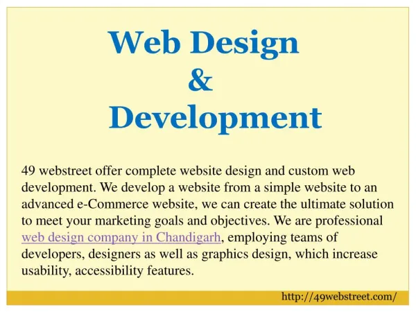 Web Development in Chandigarh