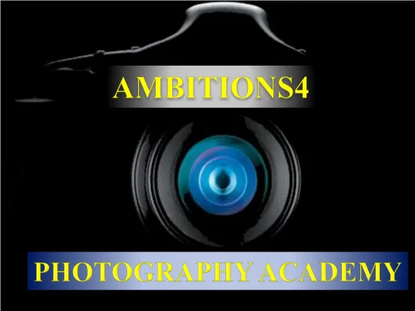 Basic Photography classes ,Still photography institute