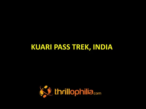 Kuari Pass Trek, India