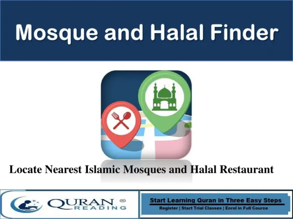 Mosque and Halal Finder Android App