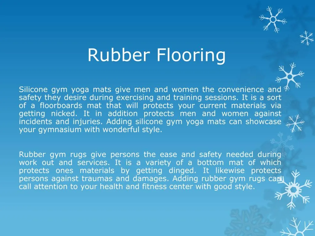 rubber flooring