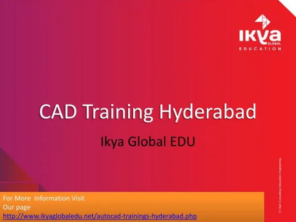 Autocad Training - Ikya Global Education
