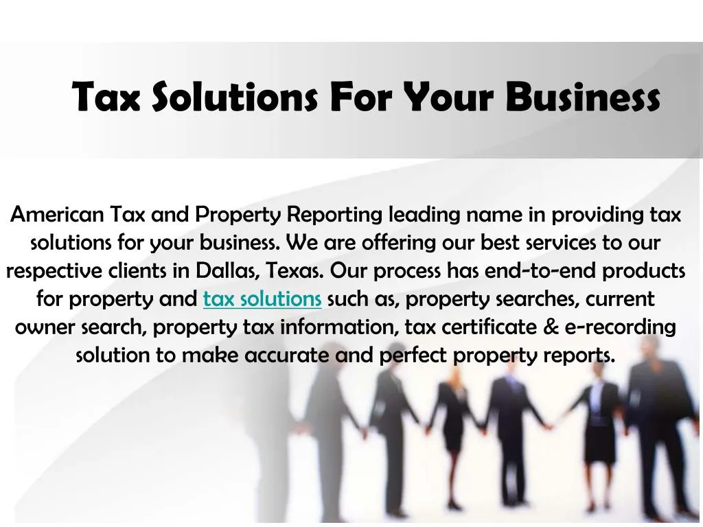tax solutions for your business
