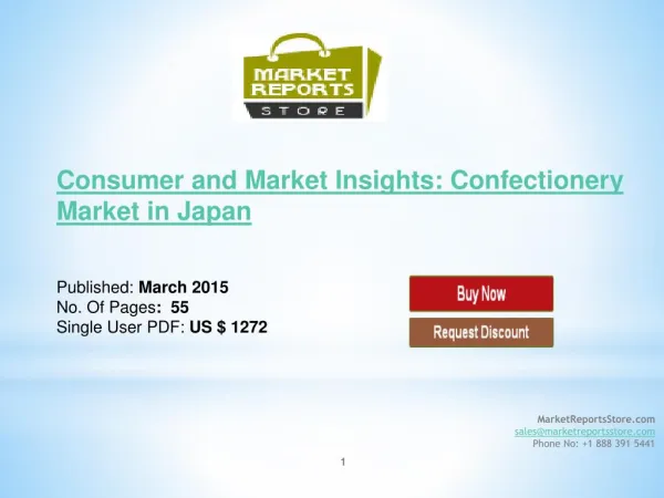 Confectionery Market in Japan: Consumer and Market Insights