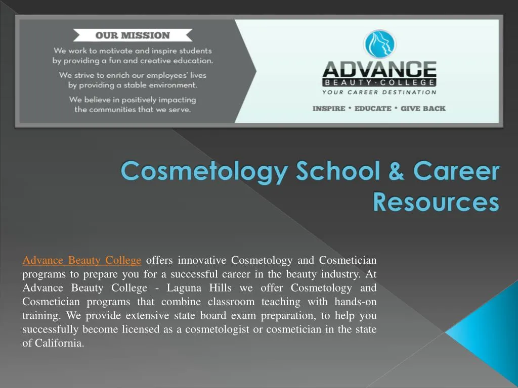 cosmetology school career resources