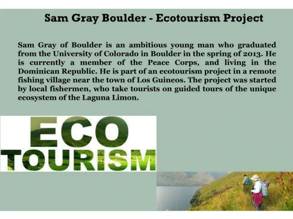 Sam Gray Boulder