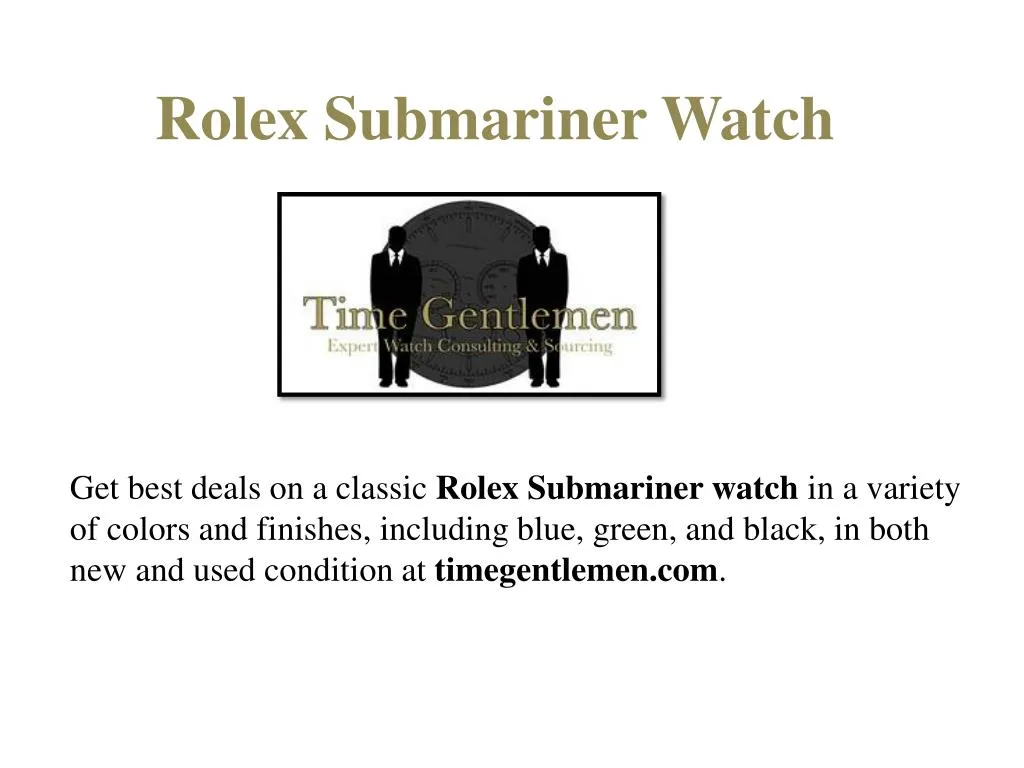 rolex submariner watch