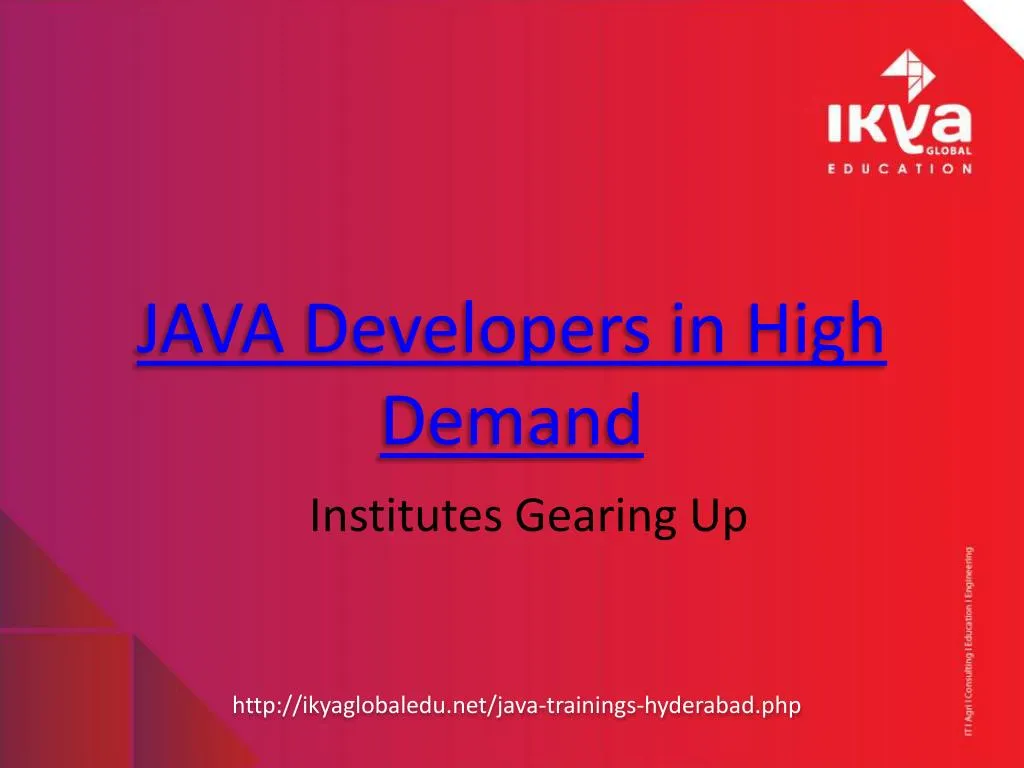 java developers in high demand