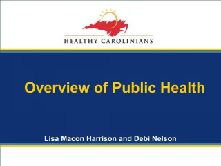 Overview of Public Health - slide 1