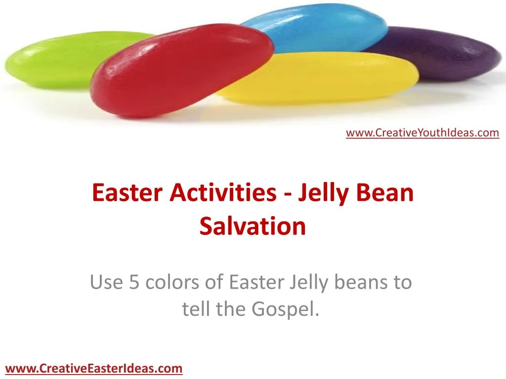 easter activities jelly bean salvation