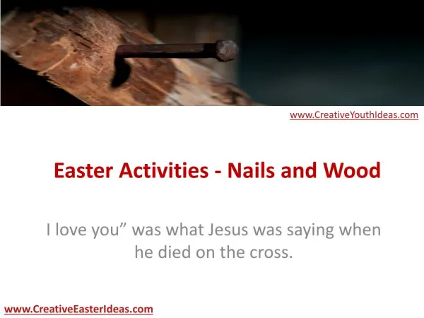 Easter Activities - Nails and Wood