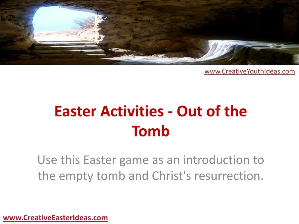 easter activities out of the tomb