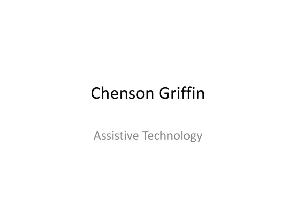 chenson griffin