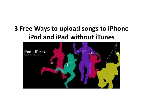 3 Free Ways to upload songs to iPhone iPod and iPad without