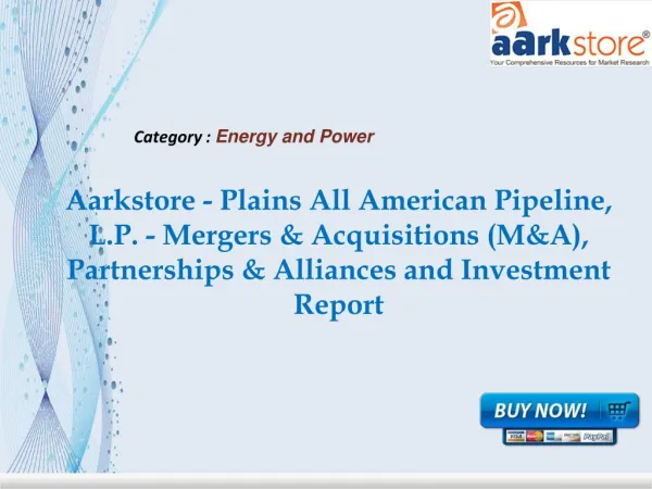 Aarkstore - Plains All American Pipeline, L.P.