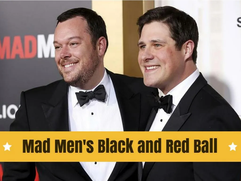 mad men s black and red ball