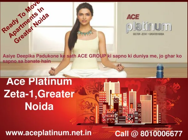 Ace platinum - Ready To Move Apartments In Greater Noida