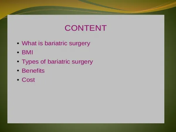 Obesity Surgery India - Bariatric Surgery India
