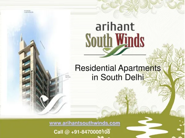 Arihant Southwinds - Residential Apartments In South Delhi