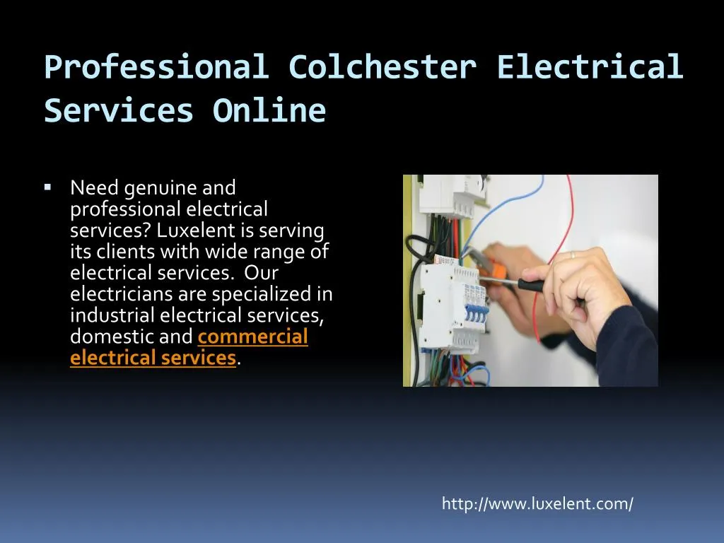 professional colchester electrical services online