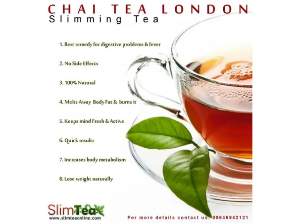 Herbal Slim Tea For Weight Loss With No Side Effects