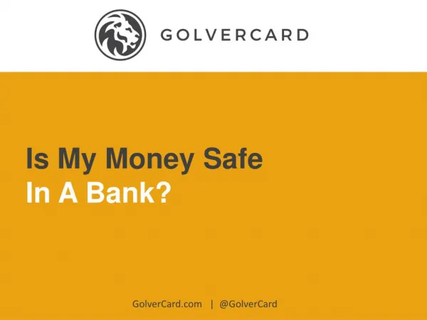 Is My Money Safe In A Bank?