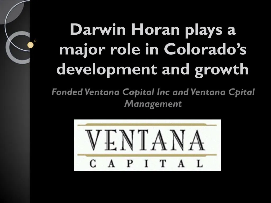 darwin horan plays a major role in colorado s development and growth