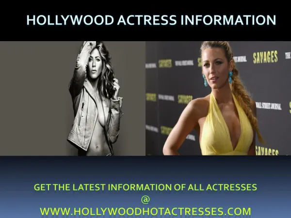 Hollywood Actress Information