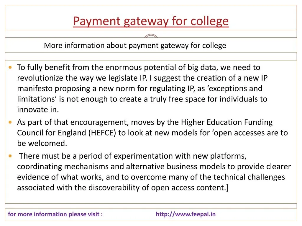 payment gateway for college