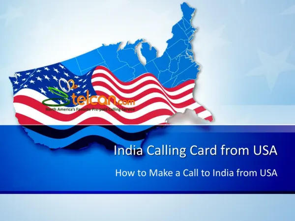 India Calling Card from USA