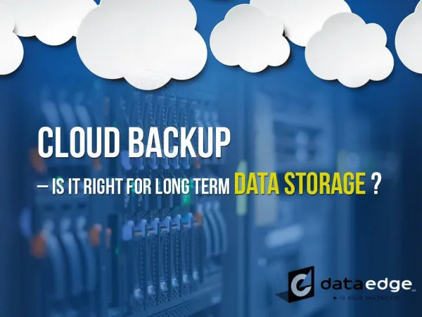 Cloud Backup in Kansas City – Long Term Data Storage