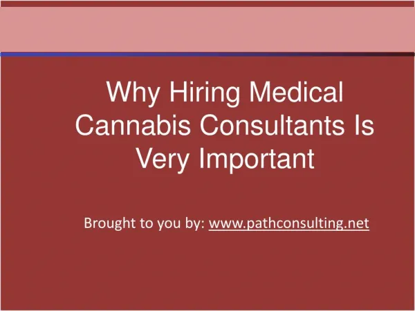 Why Hiring Medical Cannabis Consultants Is Very Important